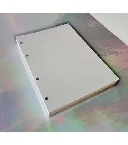 Vervangend papier voor map A5 met 4 gaten (200 vellen gestippeld