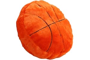 TRYTUTRY Cuscino di pallacanestro, cuscino morbido di pallacanestro per decorazione camera da letto, amanti di pallacanestro, 17.7x17.7pollici