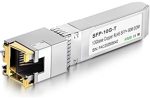 OFFCUP 10GBASE-T SFP+ RJ45 Copper Transceiver up to 80m, 10G SFP+ to RJ45 Module Compatible for Cisco SFP-10G-TS Ubiquiti UF-RJ45-10G Netgear Mikrotik D-Link Supermicro Other Switches