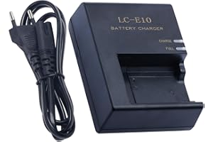 AERXVECIY LC-E10 Akku-Ladegerät für Canon: Kompatibel mit Canon LP-E10 LC-E10C LC-E10E Akkus für EOS Rebel T3 T5 T6 T7 T100 1500D 2000D 3000D 4000D 1300D 1200D 1100D SLR Digitalkameras Leistung