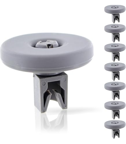 Produktbild von Spares2go Ersatzrollen Für Oberen Korb Von Argos, Bush & Currys Essential Geschirrspüler, 2 Stück, Ø 24 Mm