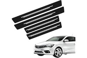 QOCUILC Battitacco Fibra di Carbonio Auto 5 Pezzi, Protezioni Adesive per Porte Auto, Battitacco Antiscivolo Auto, Battitacco Resistenti all'Acqua per Auto e SUV, Protezioni Porte Auto