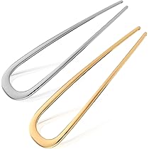 3-teiliges Set Haarspangen Für Pferdeschwänze – Starker Halt, Metall, Goldfarben, Für Dicke Haare & Hohe Frisuren