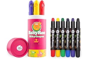 Jar Melo JA90428 Baby Roo Silky Washable Crayons 6 Colours