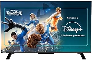 Toshiba 40" LV2553DB Full HD Smart VIDAA TV, HDR, Freely, Disney plus, Prime Video, Netflix, Dolby Audio, Works with Alexa, Works with Google Assistant, VIDAA Voice 2025