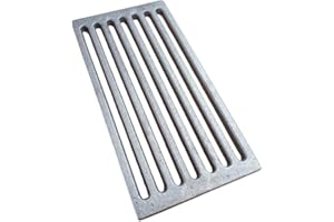 GENERICO Griglia in ghisa caduta cenere e aereazione per camini, stufe a legna e focolari 30x15X1 CM - RIF 0029