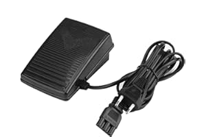 KIMISS Pedale di Comando a Pedale per Macchina da Cucire Domestica con Cavo di Alimentazione Pedale Universale con Comando a Pedale con Luce e Blocco Motore (Spina UE)