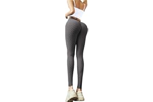 Memoryee Leggins Donna Sportivi Anticellulite Pantaloni Push up Booty Pantacollant Vita Alta Fitness Elastici Taglia Grossa Leggings Yoga