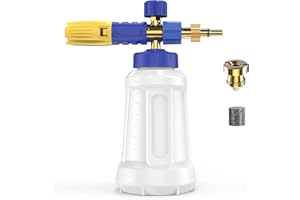 OHAYORI Snow Foam Lance Compatible with LAVOR/Parkside/Spear and Jackson Pressure Washer, Adjustable Car Washer Sprayer, 1L Foam Cannon Bottle Soap Dispenser with Upgraded Nozzle