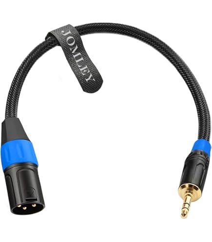 PNGKNYOCN Cavo Audio Stereo 3 In 1 – 6,35mm A 3,5mm E RCA (0,5m) Per Amplificatore E Home Theater