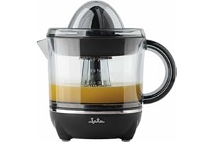 JATA JEEX1423 - Exprimidor de Naranjas Electrico con 2 conos para todo tipo de frutas. Desmontable. Fácil limpieza. Capacidad: 700 ml. Con tapa y asa. Bidireccional