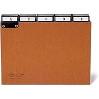 Pagna Leitregister A6 Gelb - 5-fach Unterteilt Mit Alphabet-Tabs