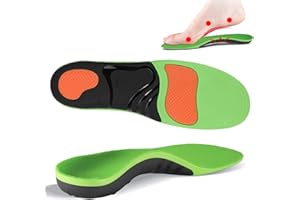 ZPW Solette Ortopediche Per Donna e Uomo con Supporto Plantare Elevato, Solette Comode per Fascite Plantare, Piedi Piatti, Distribuiscono la Pressione del Piede (Verde, S: 38-41 EU)