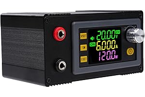 DEWINLVD Buck Boost Converter Step Up Down Convertisseur DC 6-36V vers DC 0-36V 150W 7A, VA couleur LCD, module de charge solaire régulateur de tension (XY-SK150 produit fini)