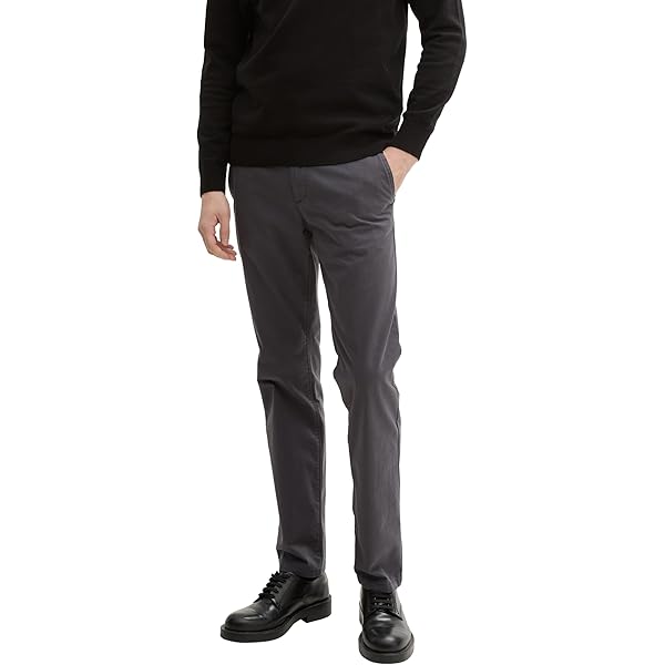 TOM TAILOR Pantalon Cargo - Coal Grey/gris Foncé