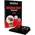 Bed Bug Traps Sticky Bed Bug Killer Strong Adhesive Traps for Bed Bugs 5 Pieces of Bedbug Traps with Attractant for Repellent of Bed Bugs Bed Bug Detector and Killer.
