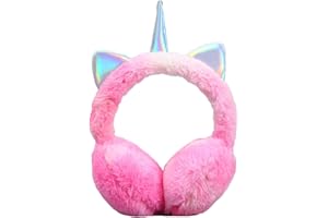 SEDEX Paraorecchie per Ragazze Unicorno Paraorecchie Invernale in pelliccia Sintetica Scaldabagno con Graziosi Paillettes Orecchie per Bambini Protezione dal Vento Unisex Moda Inverno Natale Regalo