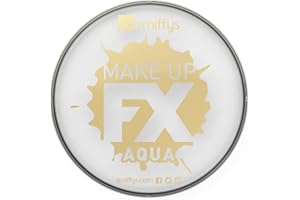 SMIFFYS Make-Up della Smiffy FX, acqua Viso e Body Paint, bianco, a base d'acqua, 16ml Halloween