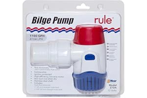 Rule 1100 GPH 27DA Standard Bilge Pump-1100, Blue