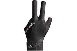 Kaxenig Billardhandschuh,3-Finger-Handschuhe, Links Öffnen Finger Snooker Handschuh, Billard Zubehör Männer Frauen Erwachsene