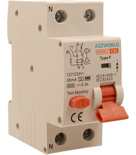Interruttore Magnetotermico Differenziale ABB DS201LHC16A30 – 1P+N, 4.5kA, Curva C, Tipo A, 16A – Nuovo, Italia