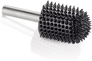 Kutzall Extreme Fresa a Punta Tonda Albero da 1⁄4", Grana Molto Grossa - Accessorio Falegnameria per Attrezzi Bosch, DeWalt, Milwaukee, Makita. Carburo di Tungsteno Abrasivo, (19mm) X (28.5mm) BNX-34C