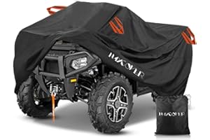 HAYCOVER Housse pour VTT imperméable pour Polaris Sportsman Yamaha Grizzly Honda FourTrax Kawasaki KFX Longueur de la Roue jusqu'à 210cm