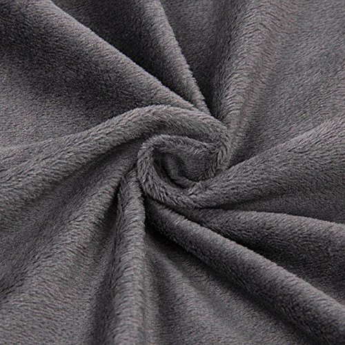 Hai Decke Kinder 140x56cm Flanell Tagesdecke Grau - 4