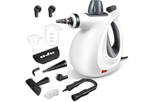 ÖRRNVTE Dampfreiniger,1050W Handdampfreiniger mit 11 Zubehör, 3,5 bar Dampfdruck Dampfreiniger Handgerät mit 350 ml, 230℉ Dampfreiniger für alles Möbel, Teppiche, Badezimmer, Sofa, Boden