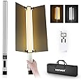 NEEWER CL124 PRO Handheld LED Light Stick, Bi Color Video Light Wand with 2.4G Control, Upgraded 7.4V 3200mAh Battery, 1500Lux CRI97+ 3200K-5600K Photography Tube Lighting with Metal Barndoor