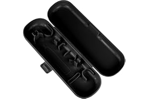 JUNFEIXUAN 1-Pack of Travel Toothbrush Cover Toothbrush Case Compatible with Oral B & Philips Electric Toothbrush Travel Case (Black)