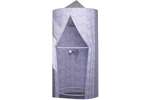 jiele Cabine Douche Toilette Camping Portable Pop Up Tente De Douche pour Les Voyages De Camping, 100 x 200CM, E [Classe énergétique A]