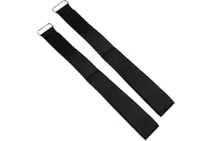 ON1SHELF Zestaw 2 wytrzymałych metalowych zapięć na rzep, opaski kablowe, paski wielokrotnego użytku (6 cm x 130 cm)