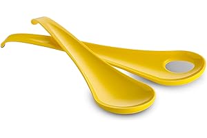 Omada Design Paire de couverts à salade de 27,5 cm de long, en polypropylène avec ligne Antibacterial Sanaliving, combiné avec saladier S2010