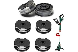 UNISOPH Parkside Lot de 6 bobines pour bobine de fil coupe-bordure Parkside (Prt 550 A1/B2/C3 20-Li C3) Pièces de rechange pour coupe-bordure, diamètre 1,6 mm et longueur 8,3 m, convient pour coupe-bordure