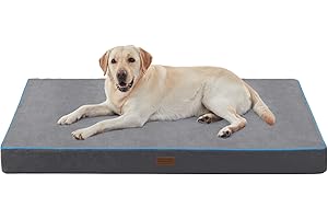 SunStyle Home Washable Dog Bed Mattress with Oxford Fabric, Waterproof Dog Bed for Crate,Dog Mat Outdoor,91 x 68 x 10 cm (L x W x H)