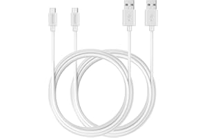 MaGeek Kable USB Typu C do USB 2.0 (zestaw 2, 3.0m) Bardzo długie dane i ładowanie dla Samsung Galaxy S8, S8 Plus, Nexus 6P, LG G6, New MacBook, Google Pixel XL, OnePlus i Plus (Biały)