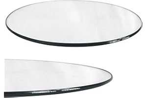 iomangio® Glasplatte Rund Ø 30cm Durchmesser Transparent - Glasscheibe aus gehärtetem ESG Glas 8mm Dick – Tischplatte aus Sicherheitsglas Glas - Ideal als DIY Glastisch Tisch Glas Platte