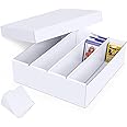 Leyzan Trading Card Storage Box, 3200 Count Cardboard Storage Box with Divider for Sports, Tcg, Mtg Card(1 Pack)
