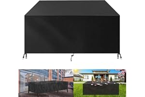 Guying Art Housse Salon de Jardin Exterieur,200x100x80cm(LxWxH) 420D Oxford Bâche Table de Jardin, Imperméable pour Meubles Jardin et Hivernage Mobilier Salon de Jardin