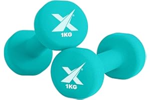 XN8 SPORTS Xn8 Neoprene Dumbbells Pair - Hand Weights for Men & Women - Free Weights for Home Gym, Exercise, Traning and Fitness - Pack of 2