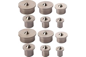 CESFONJER Holzdübel-Zentrierspitzen | dübelmarkierer | dübelspitzen, 12-tlg. Satz je 2 Stück 4/5/6/8/10/12 mm