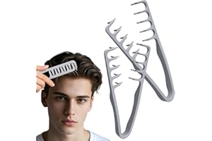 VRYNDH Peine Texturizador para Cabello - Aumenta Volumen en Raíces y Moldea Flequillo, Peinado Rápido para Textura y Cuerpo, Hombres y Mujeres (2 Unidades)