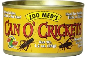 Zoo Med Food Can O'Crickets - Grilli per camaleonti e rettili divoratori di insetti, 35 G
