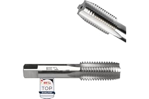 AM-Zerspanungstechnik Rohrgewindebohrer G1/4 | Gewindeschneider Zoll | HSS Rohrgewindeschneider | Whitworth Rohrgewinde G | Einschnitt Gewindebohrer Zoll Gewinde - G (BSP) 1/4