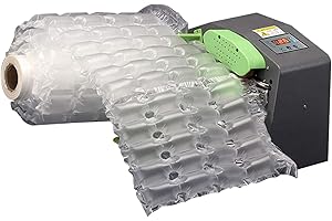 hzexun Air Cushion Machine, Polyethylene, 12 M/Min Speed, Inflatable Packaging Machine for Film Types in Various Widths