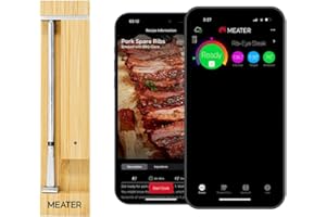 MEATER Pro / 2 Plus: le thermomètre à viande intelligent, résistant à la chaleur jusqu'à 550 °C, longue portée, 100% étanche, technologie multi-capteurs, pour cuisine et barbecue