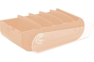 Exacompta - Réf. 5336123D - 1 Learning box BUNNYBOX A8 - dimensions 19,5x10x6,2 cm - couleur corail/cristal - capacité jusqu'à 650 cartes au format A8