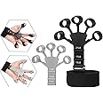 AG E-Com Grip Strength Trainer, Finger Strengthener, Finger Exerciser & Hand Strengthener, Hand Grips for Strength Training, Hand Strengthening Equipment for Therapy Multicolor