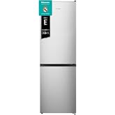 Hisense RB390N4ACE &ndash; Combi Fridge, Efficient Class E, Capacity 304 L with 186 cm High, Vegetable Drawer, 4 Stars Freezer, Rev